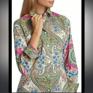 MPaisley Cotton-Stretch Shirt Paisley